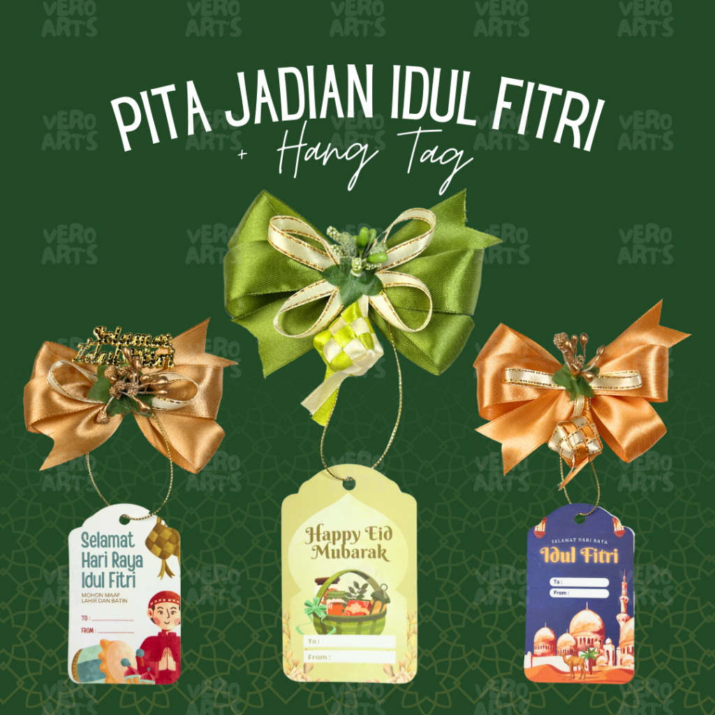 

(BUNDLE) Pita Jadian Idul Fitri + Hangtag Kartu Ucapan