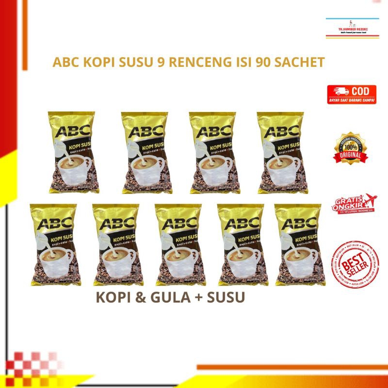 

[PAKET HEMAT ISI 2b]ABC Kopi susu 2 Renceng Isi 20 Sachet PROMO MURAH/ Kopi ABC Susu 9 Renceng Isi 90 Sachet PROMO MURAH