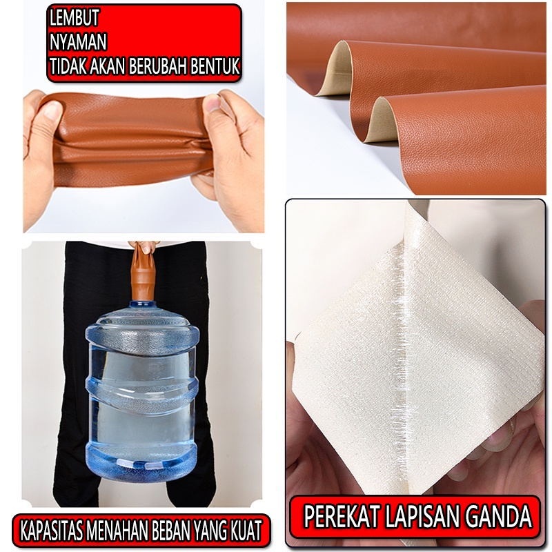 JKLP Istimewasticker kulit jeruk Restorasi Kulit sticker kulit sintetis penambal sofa kulit
