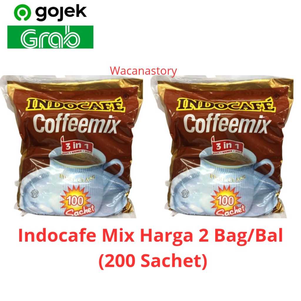 

Indocafe Coffeemix Harga (200 Sachet) 2 bal x 20gr