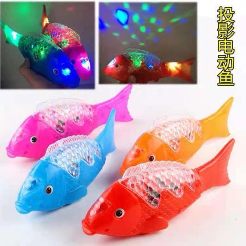 { Omg } Mainan Anak Ikan Bergerak / Mainan Ikan Berjalan / Mainan Ikan Berenang Lampu Serta Musik /