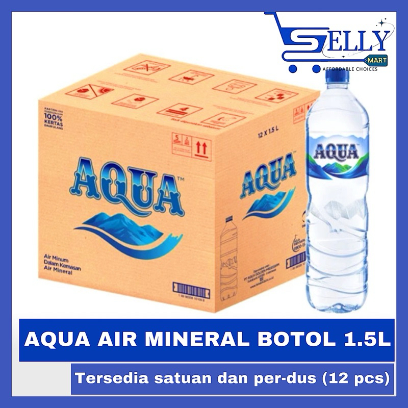 

AQUA AIR MINERAL BOTOL 1.5L ISI 12 PCS (SATUAN DAN DUS)