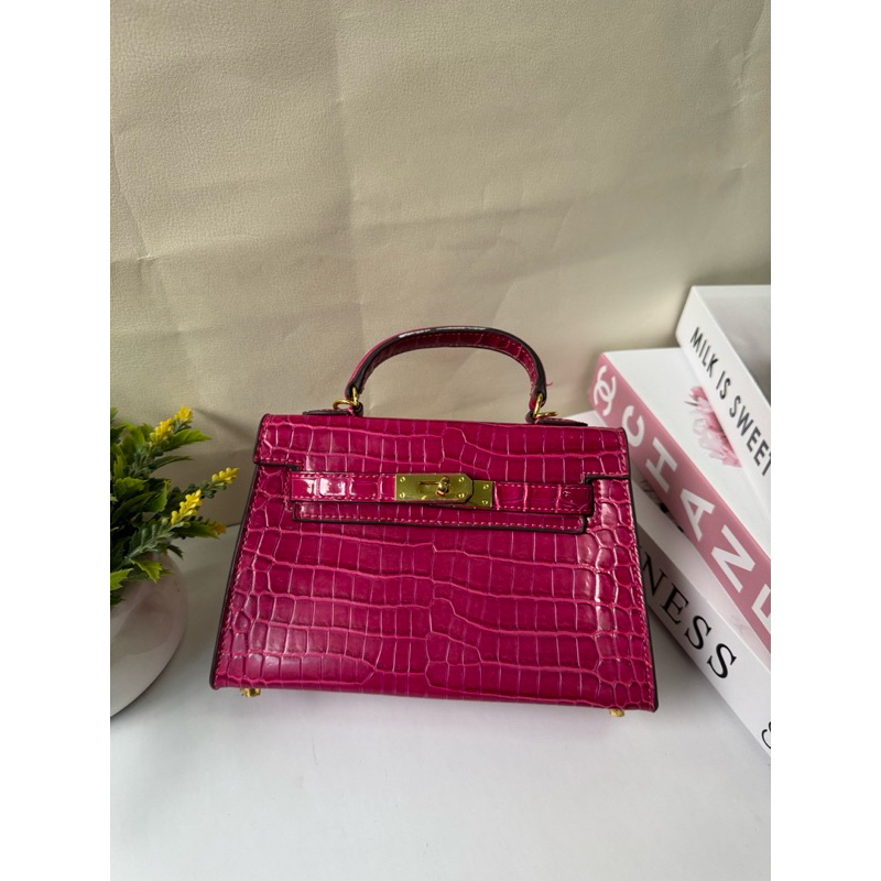 Preloved/ Second Handbag Croco Mini 20Cm