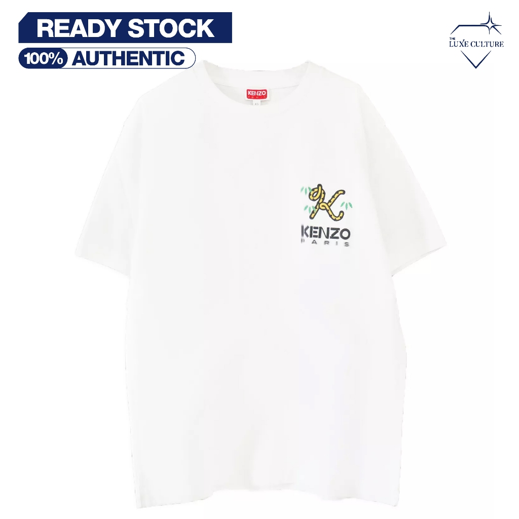 Kenzo K Logo White / Kaos Branded Original