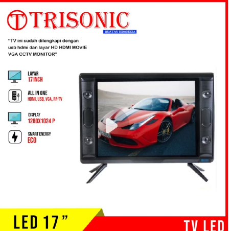 TV LED Trisonic /Aoyama  17 Inch Murah Original Garansi Resmi