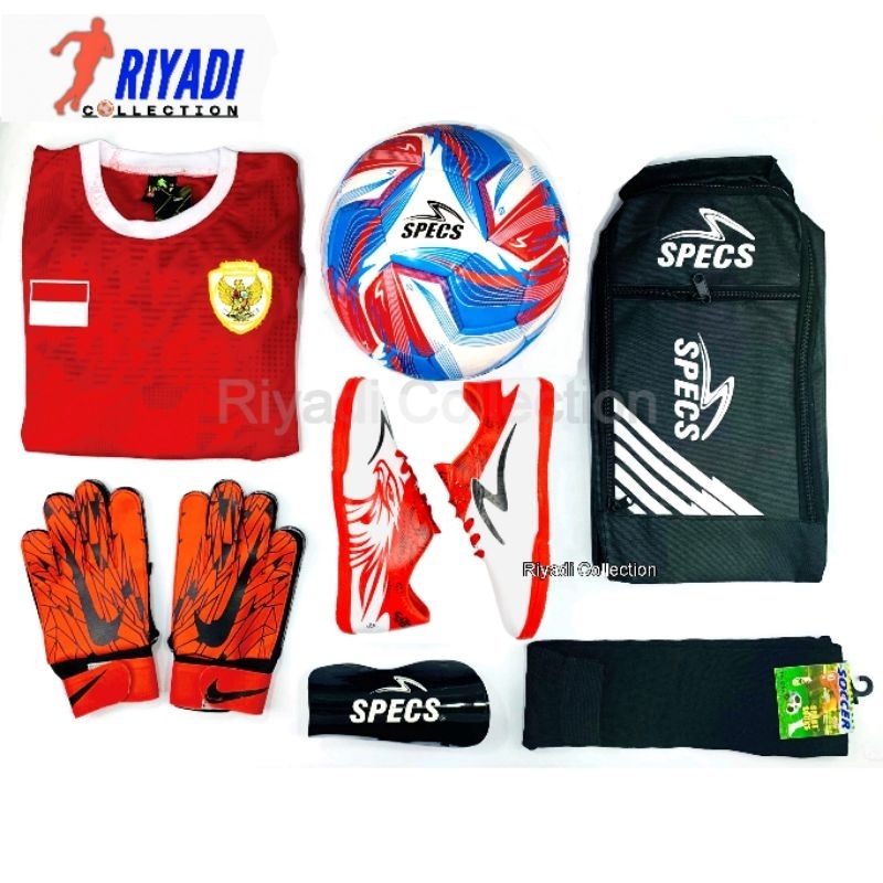 Sepatu FUTSAL Anak Paket Komplit 7  (Kaos kaki, Deker, Tas, Jersey, Bola, Sarung Kiper)  SD-SMP