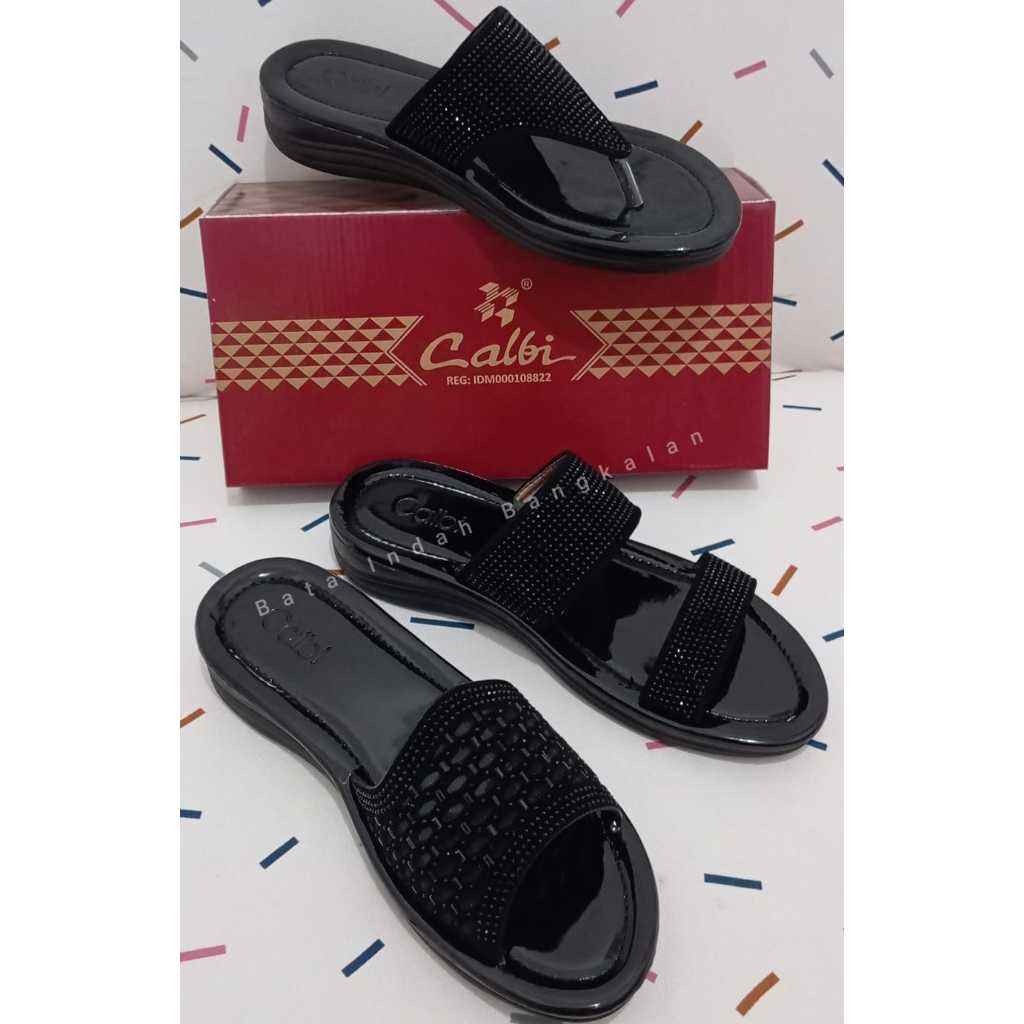 Sandal Wanita CALBI RAX Hitam Terbaru