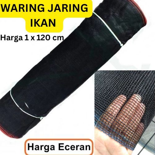 Jaring Waring RK Benang Double Jaring Ikan | Keramba Ikan Hapa Jaring Apung Bahan Waring Ukuran 3m x