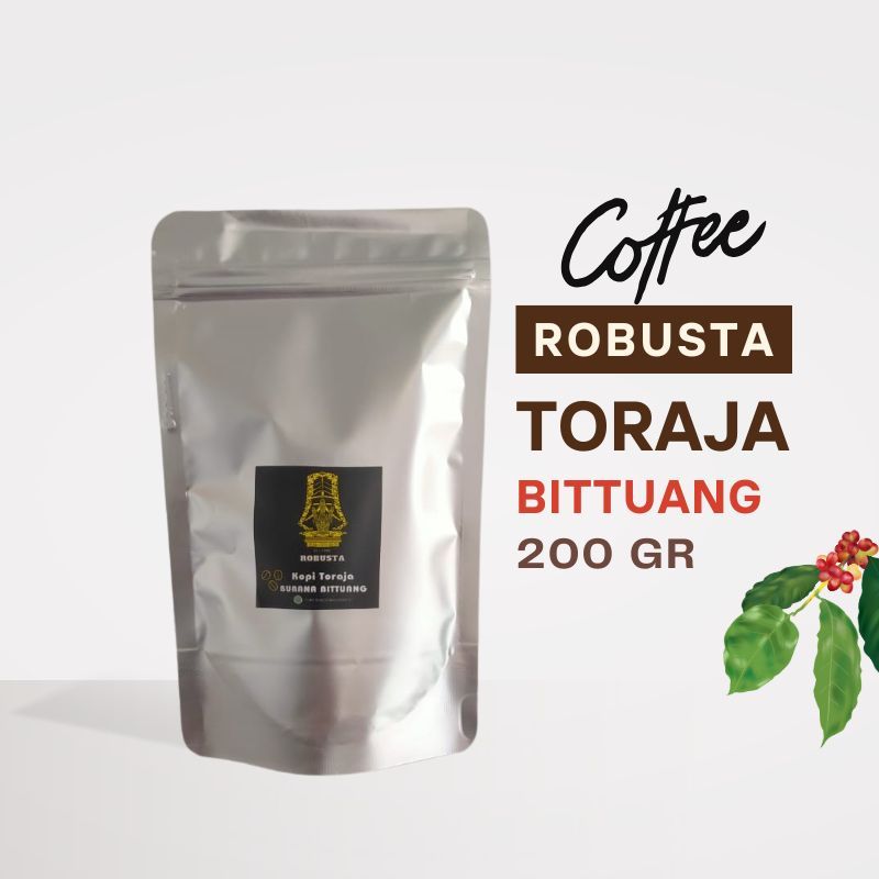 

BURANA Kopi Toraja Bittuang Robusta 200 Gr - Kopi Robusta Toraja Bubuk Murni