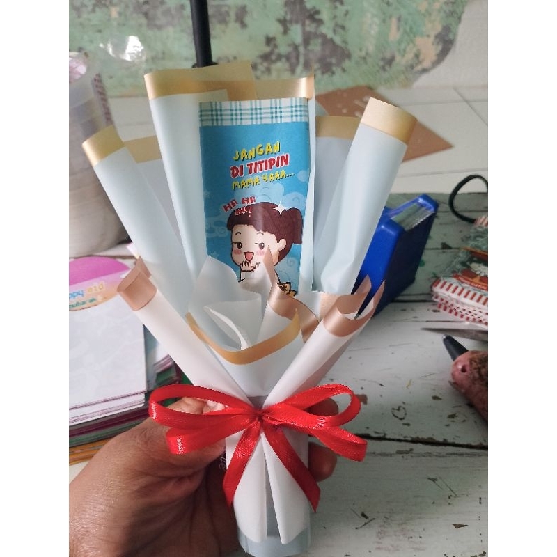 

Buket angpau lebaran/ Amplop permen buket / Buket Angpau mini