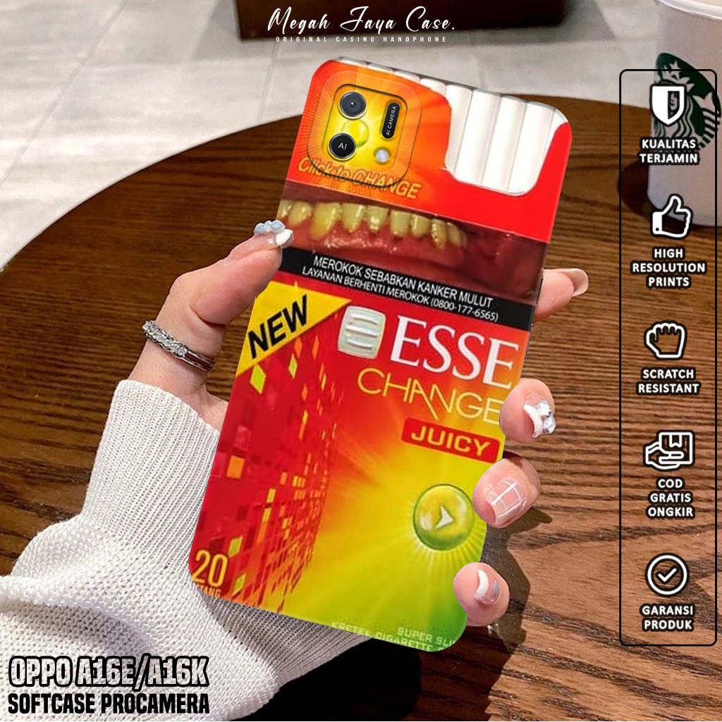 Softcase OPPO A16E / OPPO A16K - Case Hp OPPO A16E / OPPO A16K Motif ESS - Silikon Hp OPPO A16E - Ca