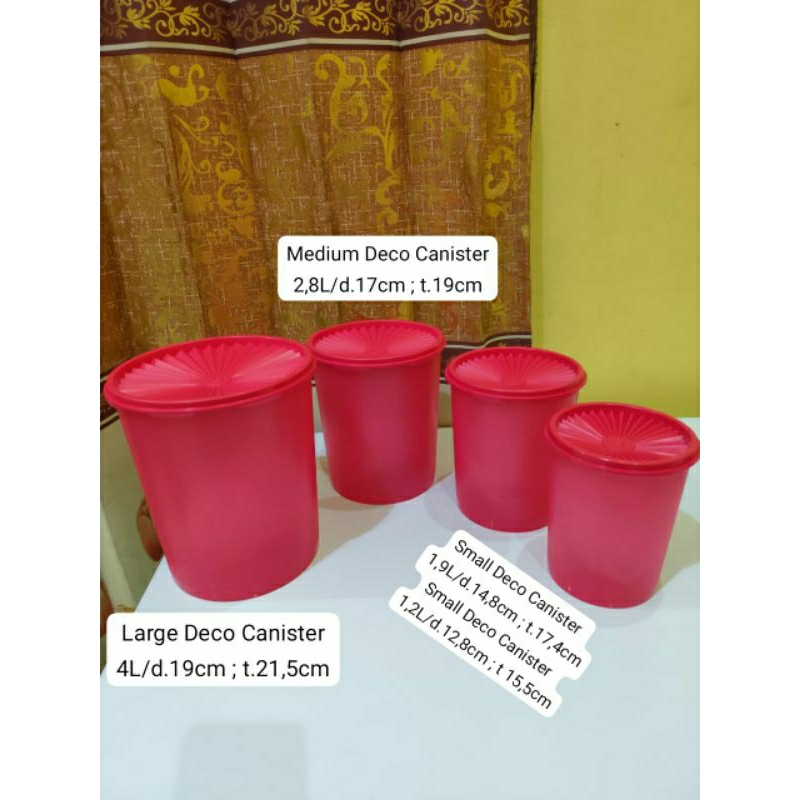 Tupperware Deco Canister Set