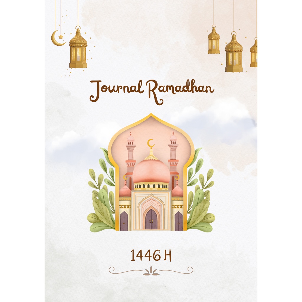 

Buku Jurnal Ramadhan 1446H isi Hitam putih cover warna Booklet A5