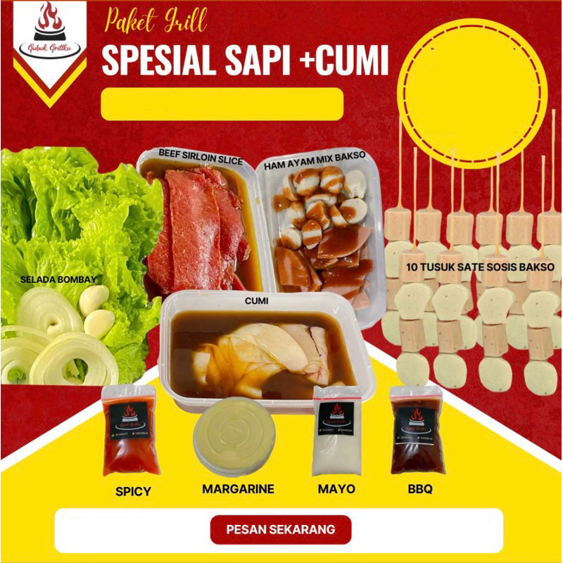 

PAKET SPESIAL SAPI + CUMI (PAKET GRILL || PAKET BBQ)