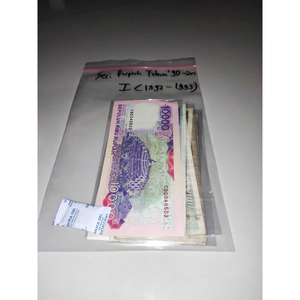 Set Uang Kertas Lama Indonesia Seri Rupiah Tahun’90-an I 11 Pcs