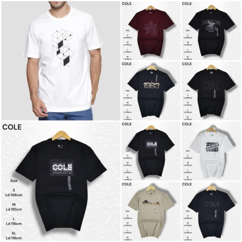 T-shirt Cole dewasa