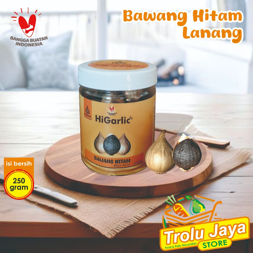 

HiGarlic Bawang Hitam Lanang SahaFood Black Garlic sehat dan menyehatkan trolu jaya store