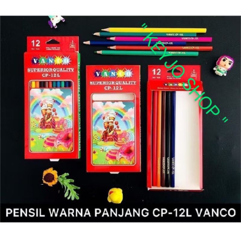 

Pensil warna Vanco 12 warna