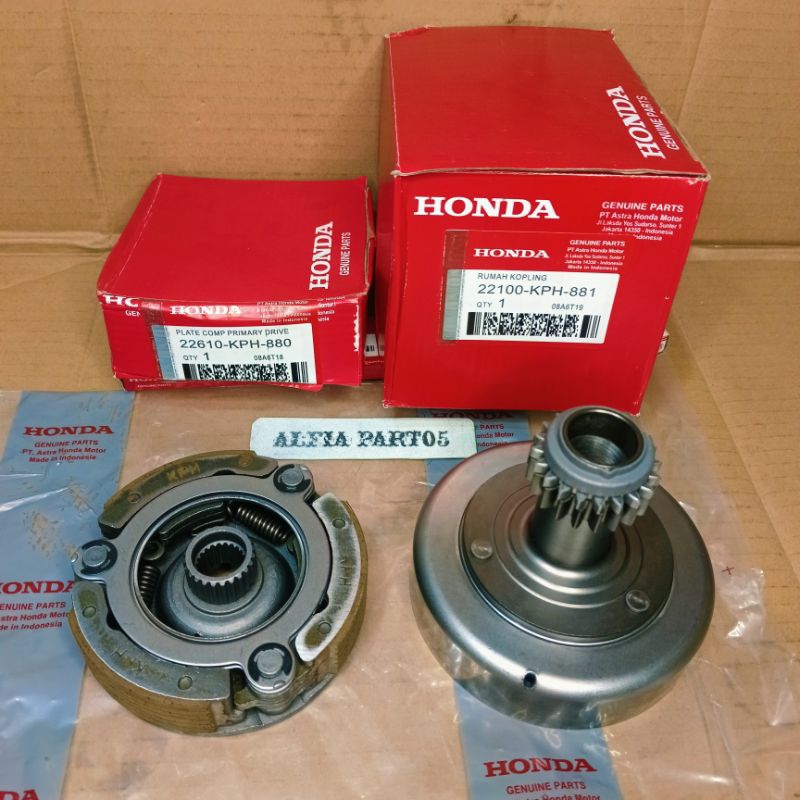 Mangkok Lonceng+ Kampas Ganda assy Kharisma Supra X 125, Batman Supra X 125 Kirana