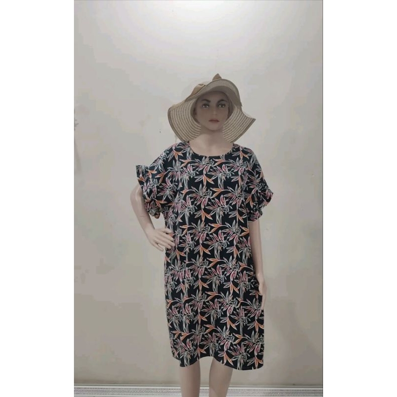 3pcs Marisa Dress Jumbo Bahan Rayon Premium / Daster Jumbo LD 120