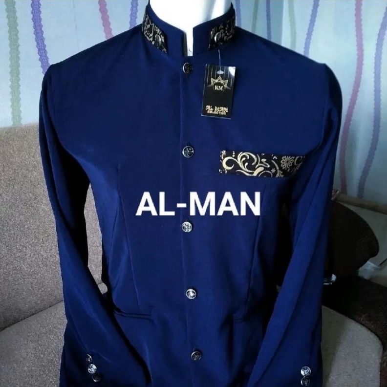 KODE H69X baju jasko koko pria busan muslim lengan panjang stasan batik jasko alman terlaris