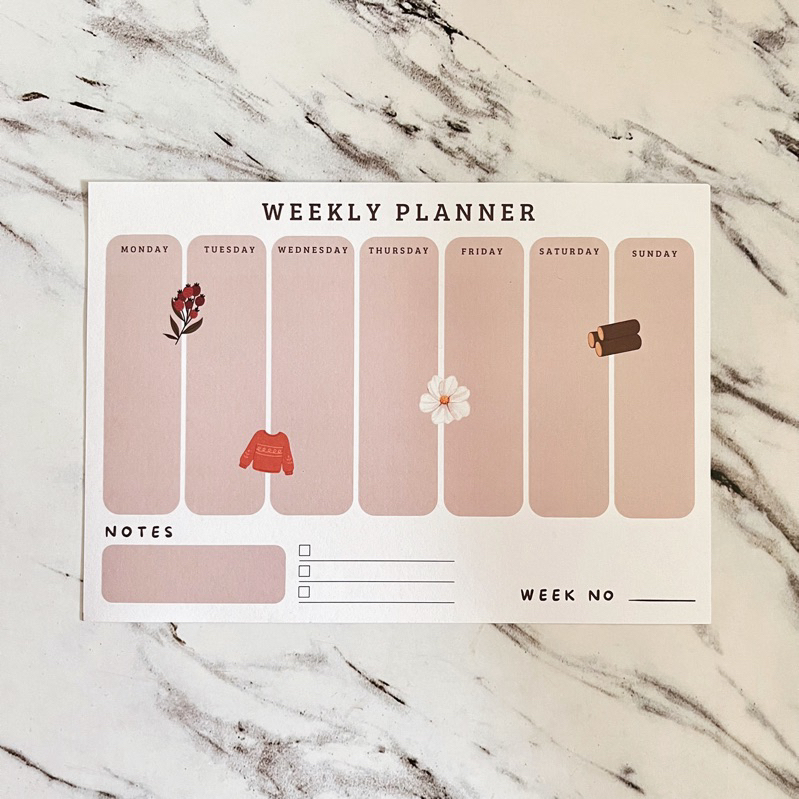 

Autumn Aesthetic Weekly Planner | 1pcs Planner | Journalling Item