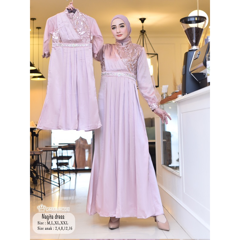 NAGITA DRESS COUPLE MOM AND KIDS