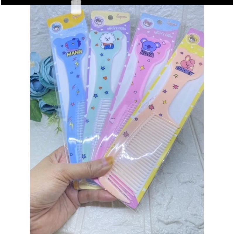 Sisir Rambut Karakter BTS dan Hello Kitty