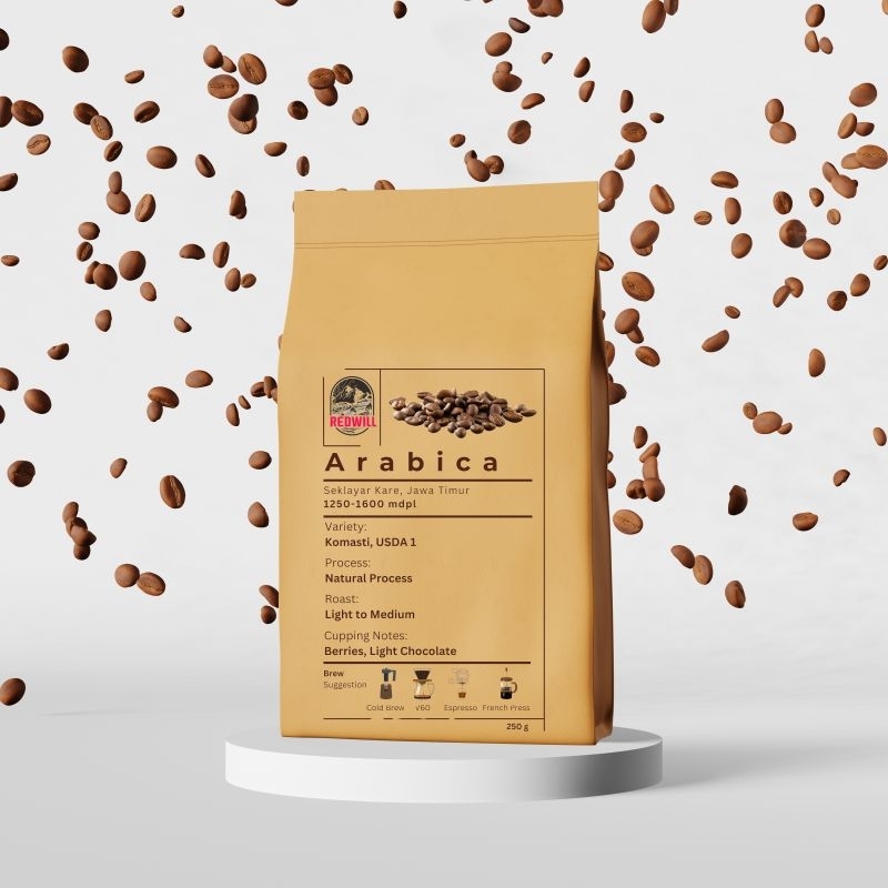 

Arabica Coffee Redwill - Green beans/Roasted beans/Powder coffee pure Arabica