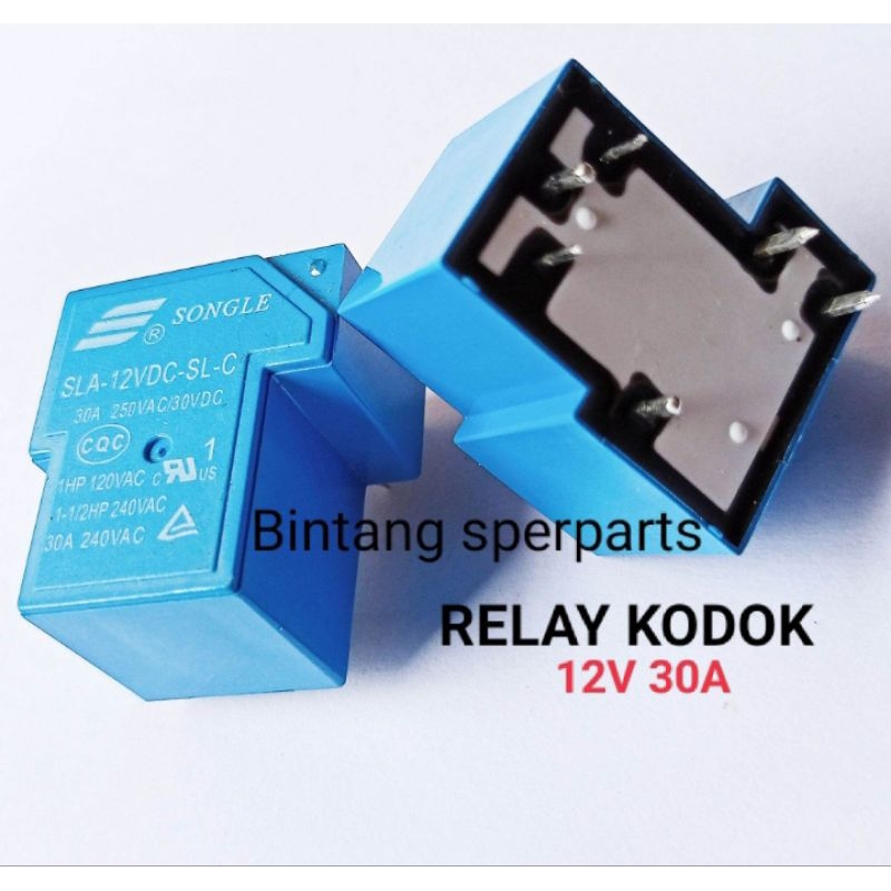 RELAY SONGLE 12V 30A 6PIN RELAY KODOK 12V 30A RELAY KODOK 30A
