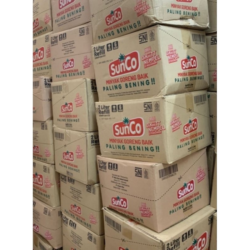 

[ PROMO ] 1 KARTON MINYAK GORENG SUNCO 2L. MINYAK GORENG PREMIUM PILIHAN TERJAMIN KUALITASNYA.