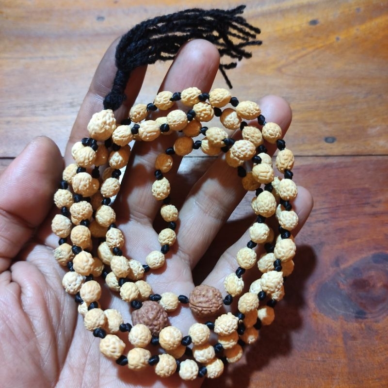 TASBIH BIJI BIDARA ARAB ISI 99 BUTIR TALI HITAM