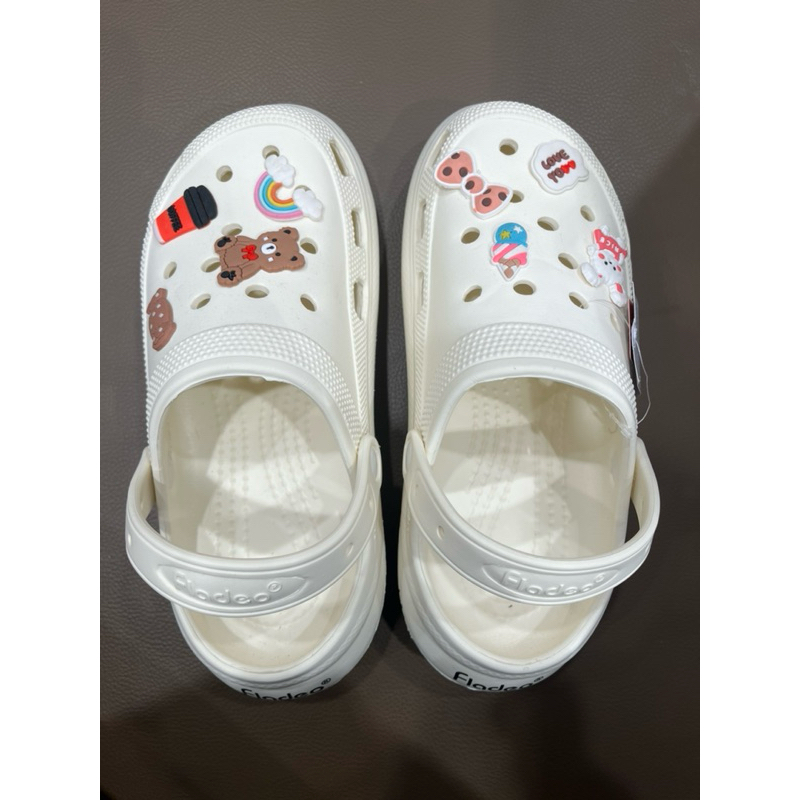 FLADEO SANDAL WANITA (CLOG SANDAL) - SANDAL WANITA WARNA PUTIH