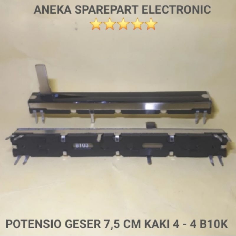 POTENSIO GESER 7,5 CM KAKI 4 - 4 B10K