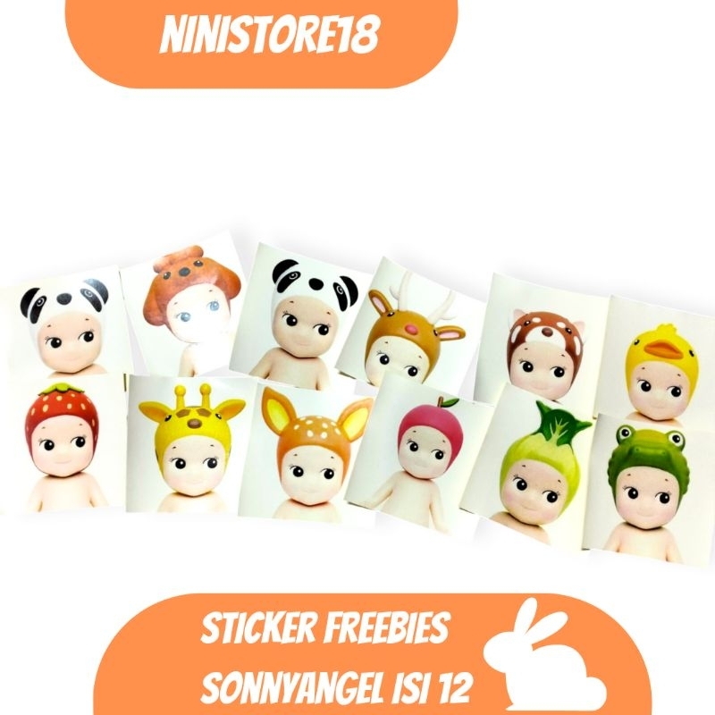 

SONNY ANGEL STICKER FREEBIES ISI 12 BONTAX 5X5 CM