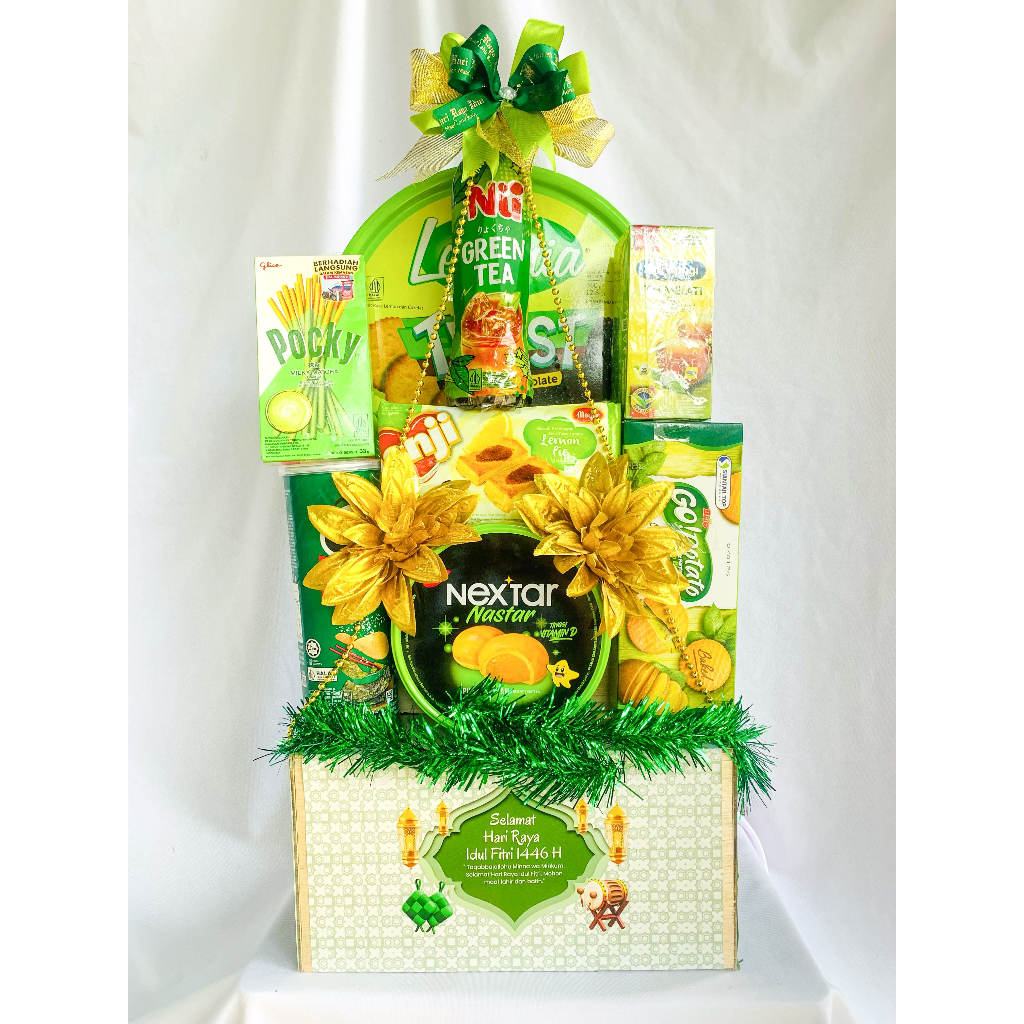 

Parcel Hari Raya02/Hampers/Custom Parcel/Snack Parcel/Lemonia Kaleng/Nextar Kaleng/Pocky/Pringles/Genji/Go Potato/Nu Green tea/ Teh Sariwangi