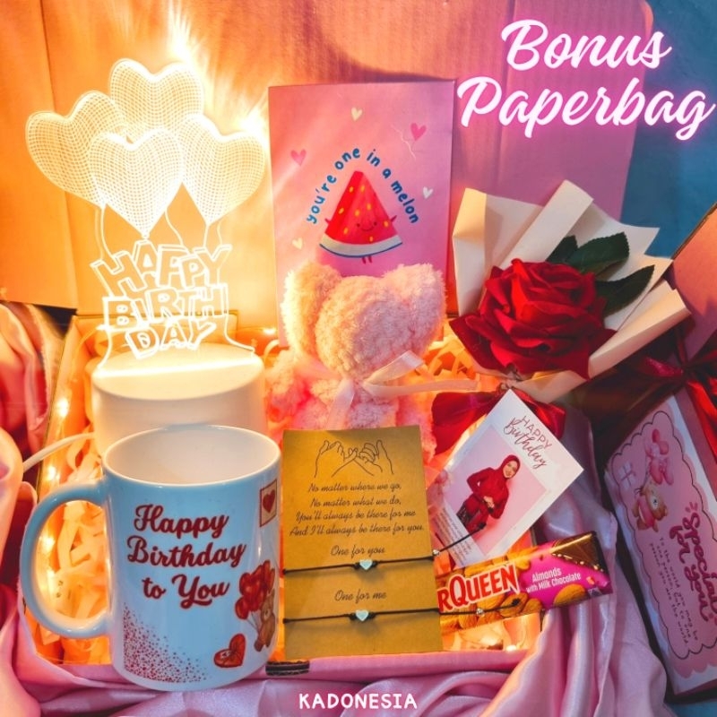 

Kado Ulang Tahun Cewek Mug Couple / Hadiah Cewek Romantis / Birthday Gift Pink