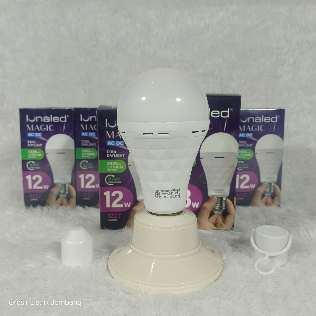 Lunaled Magic Lampu LED /  Emergency Bohlam LED Emergency / Lampu LED Darurat / Lampu LED Cerdas / L
