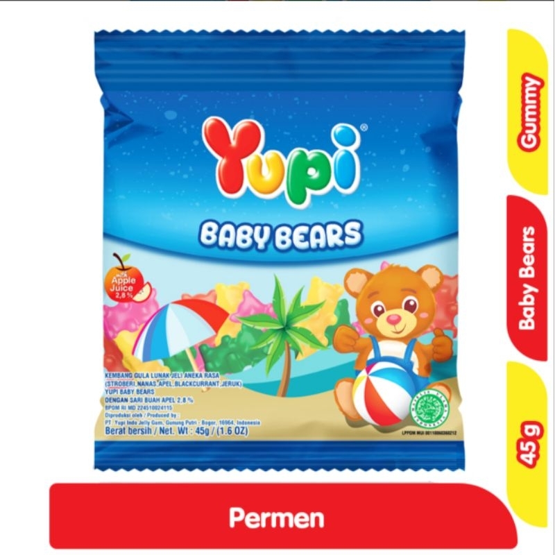 

YUPI GUMMY MINI BAG SERIES 45G