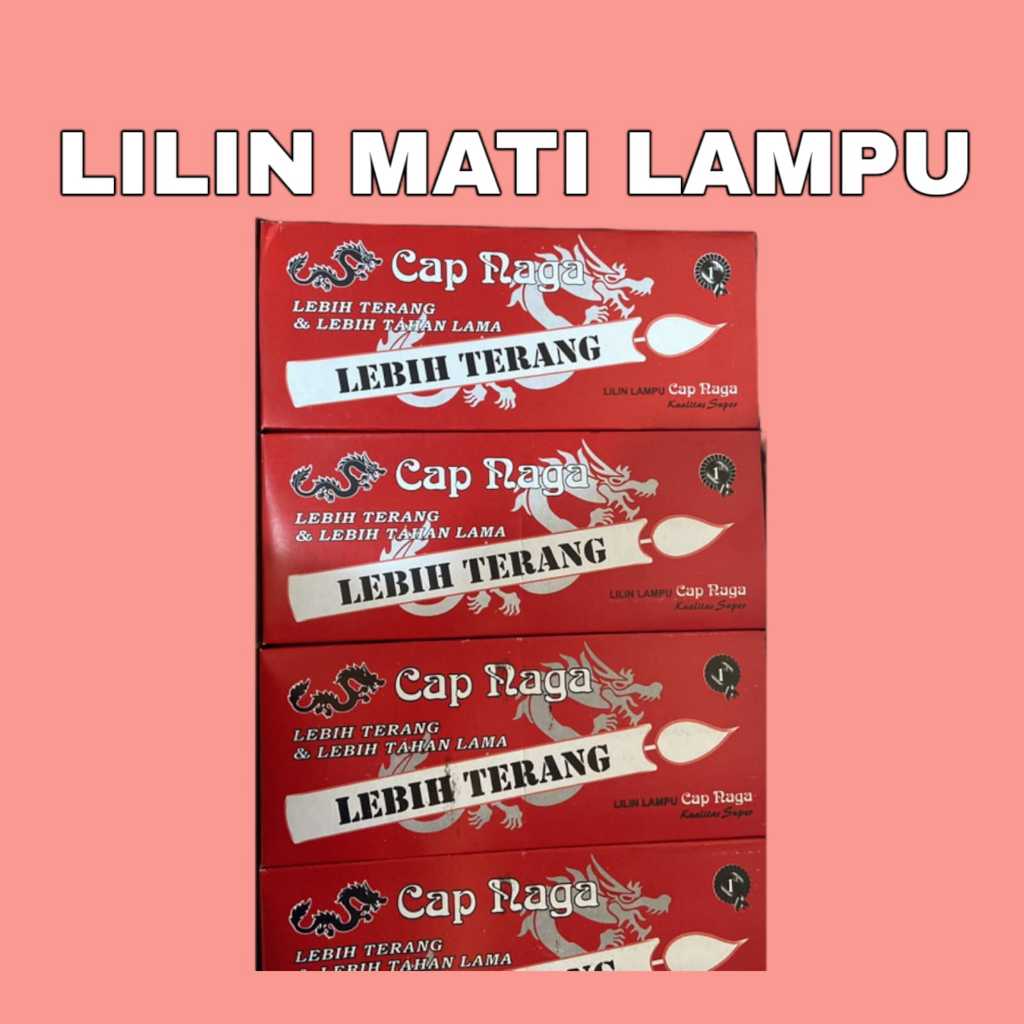 Lilin Mati Lampu Warna Putih - Cap Naga
