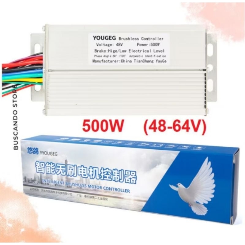 Controller kontroller sepeda listrik motor elektrik kontrol BLDC 48V 500W