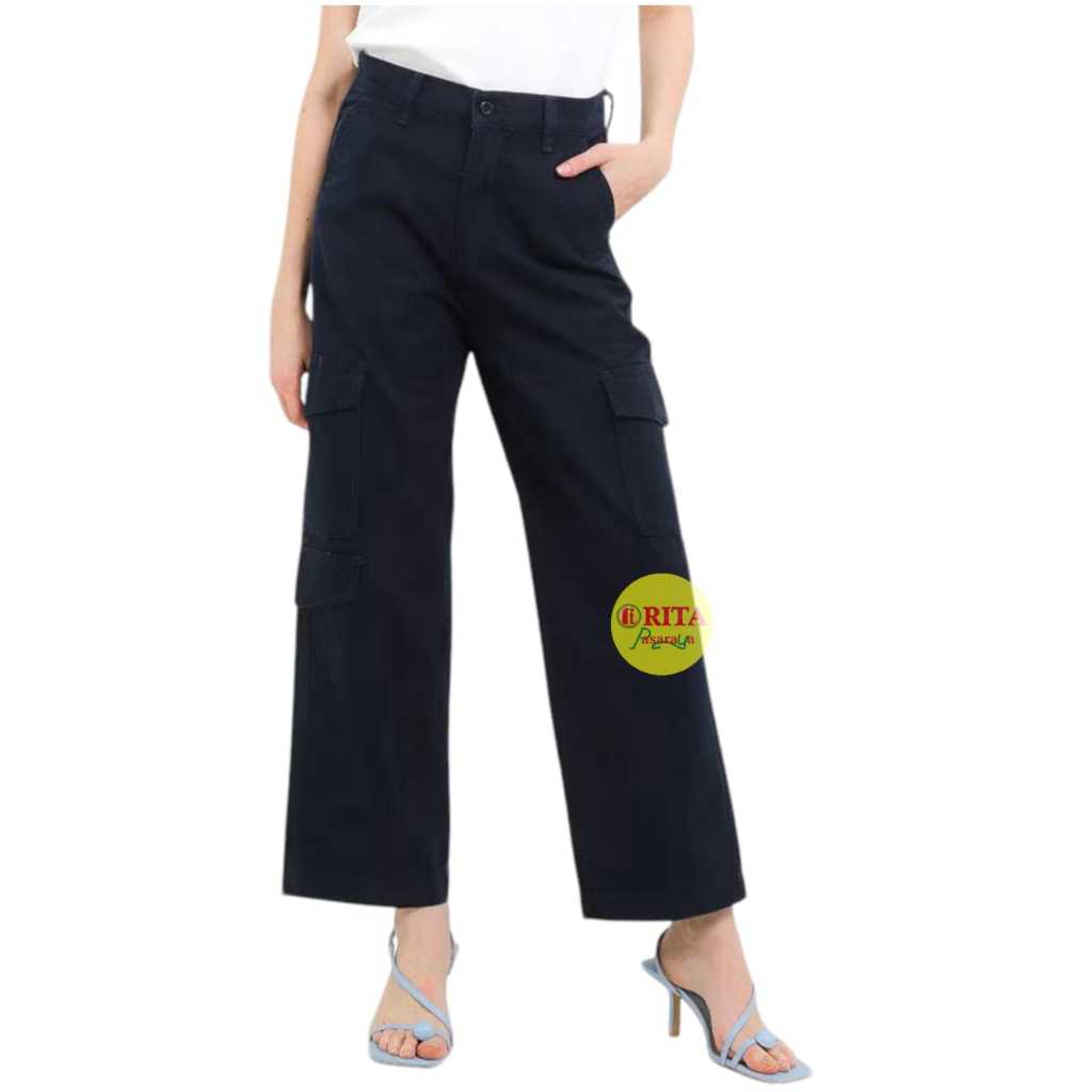 Cardinal Girl Celana Cargo Hitam