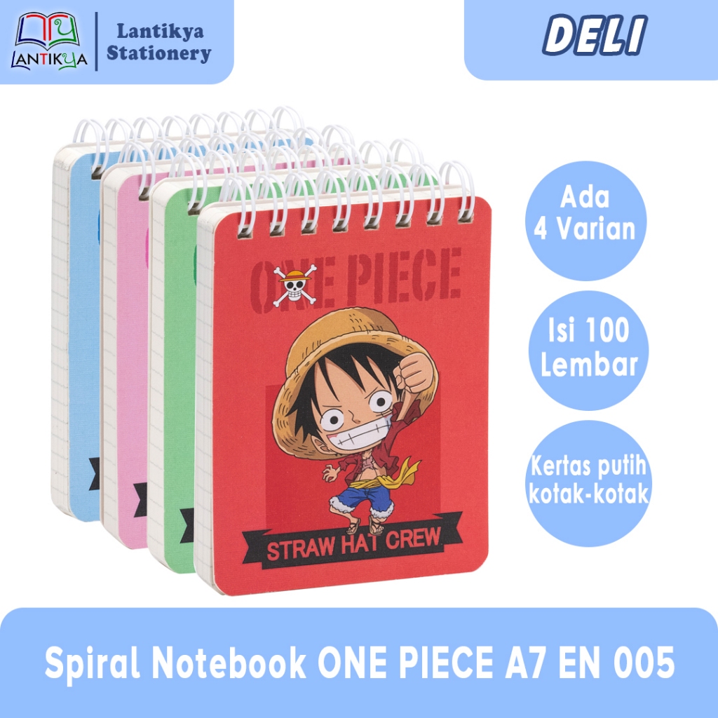 Deli Spiral Notebook ONE PIECE / Buku Catatan EN 005