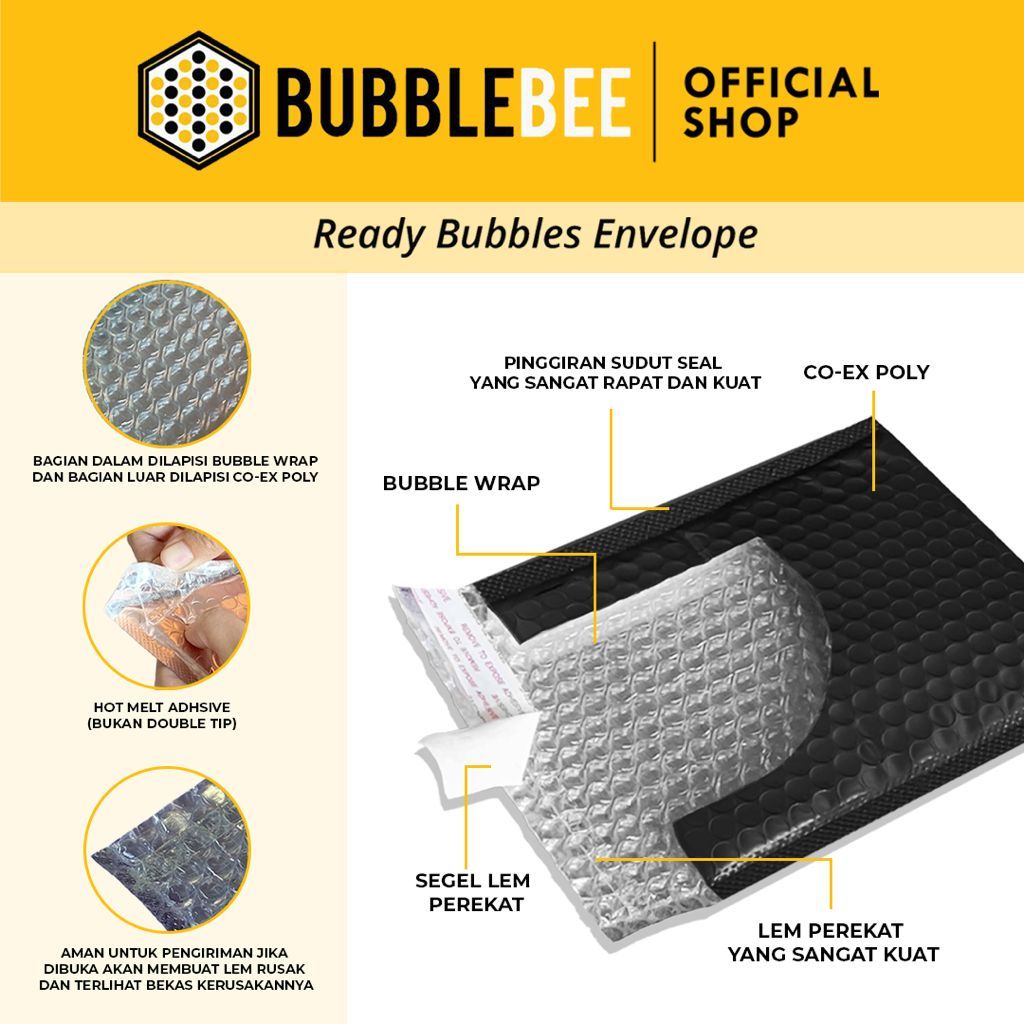 

Bubble Amplop/Packing Mudah dan Aman/Ukuran 12x16