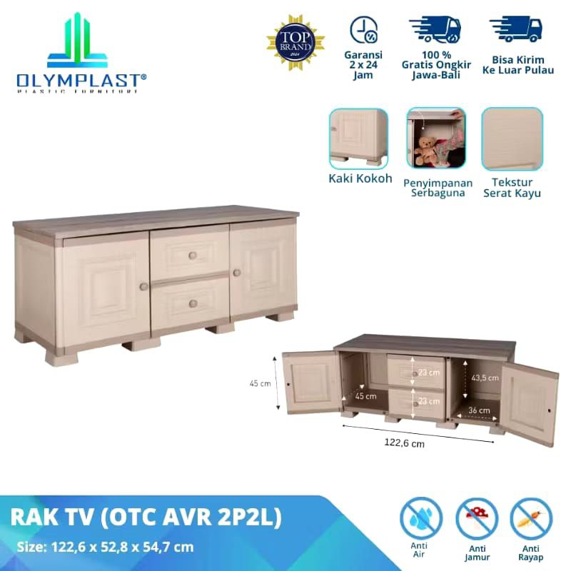 Lemari rak tv OTC AVR rak tv buffet OLYMPLAST