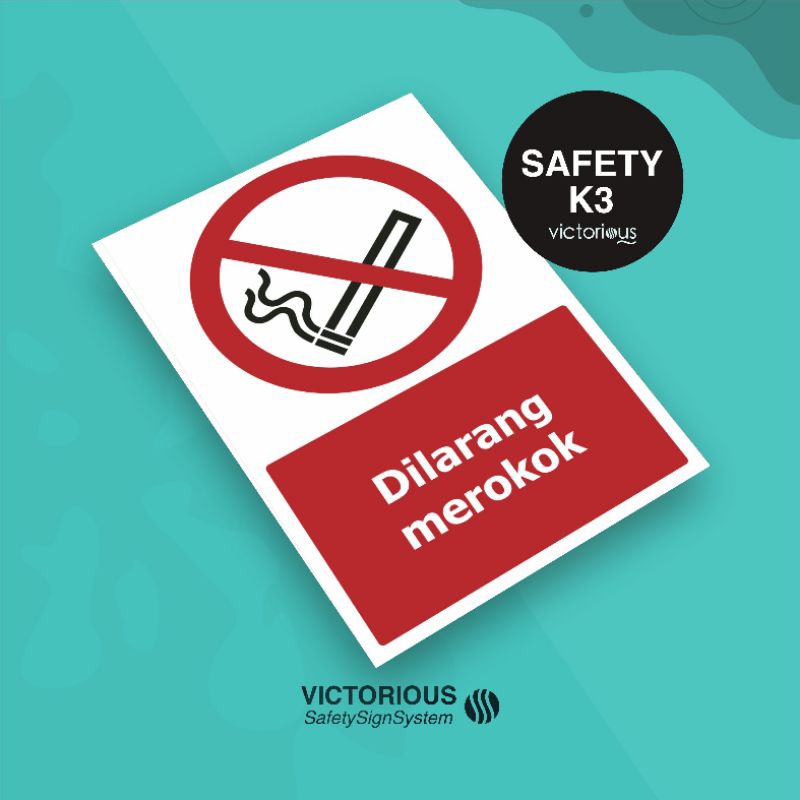 

Sticker Safety K3 Rambu Dilarang Merokok | Sticker Vinyl Tahan Air