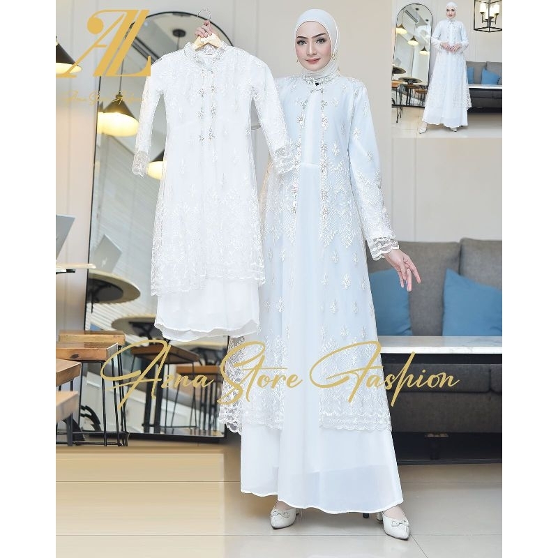 Auther Anak  Payet mutiara/Gamis Anak / Auther Hijab / Auther Yasmin/  Setelan Kebaya hijab
