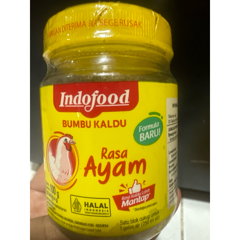 

Indofood Bumbu Kaldu Ayam/Sapi Blok Toples 100g