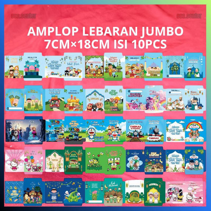 

Amplop lebaran MINI 7cm×18cm isi 10 / Amplop Lebaran Islami Masjid Arab Kartun / Amplop Lebaran JUMBO Isi 10