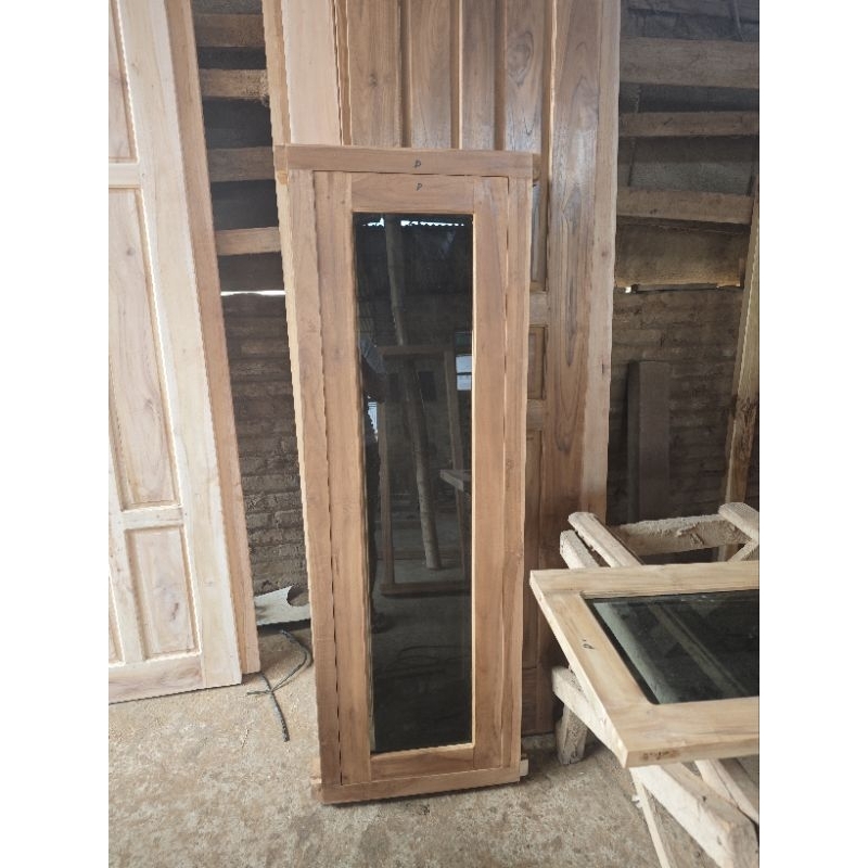 kusen dan jendela kayu jati ukuran 40x150
